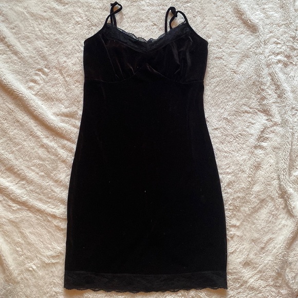 madison and hudson Dresses & Skirts - Black Velvet Slip Dress